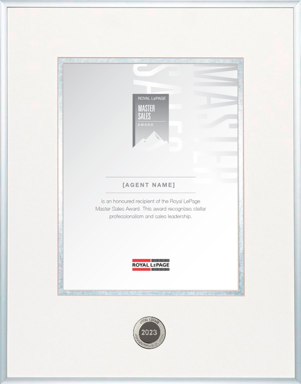 Royal LePage® Master Sales™ Award Royal LePage® Master Sales™ Award